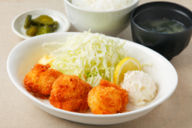 일본 가리비 세트 식사의 이미지 사진